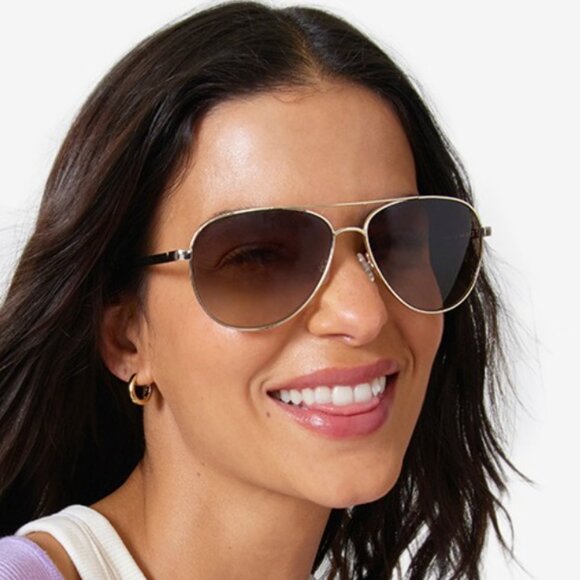 NEW Kate Spade New York Emmaline Sunglasses Gold Metal Aviators - NEW $129